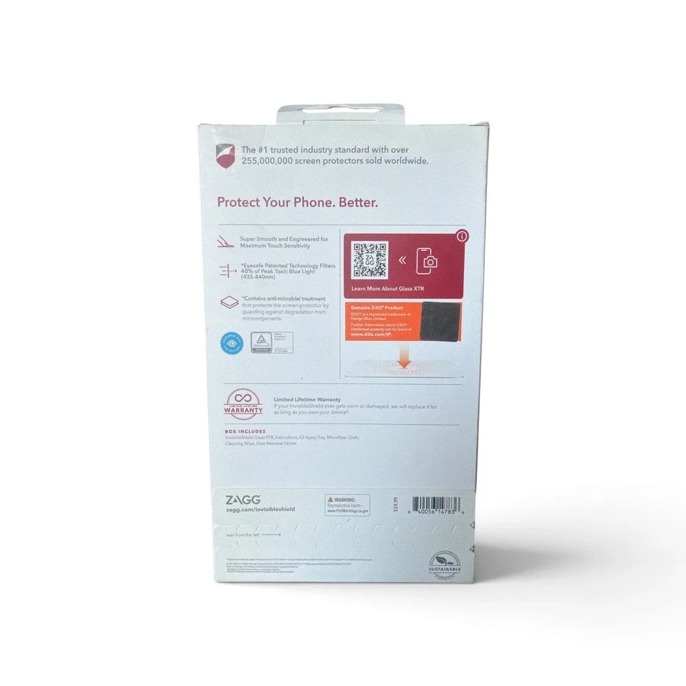 ZAGG InvisibleShield Glass XTR D30 Screen Protector for Apple iPhone 13 / 13 Pro
